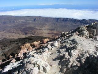 View from the top of Teide